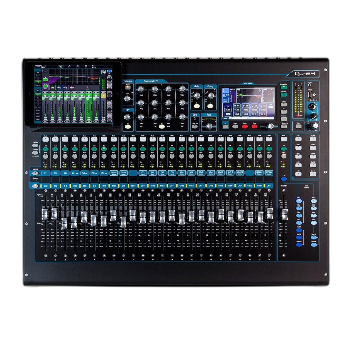 Alan & Heath QU24 Digital Mixing Desk Event Equipment Leeds Events